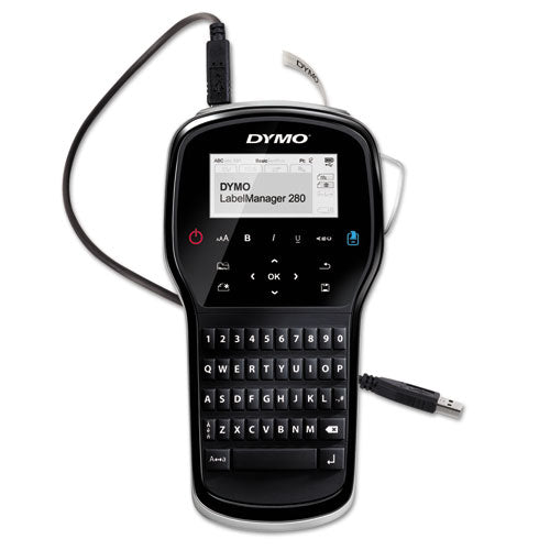 DYMO Labelmanager 280 Label Maker, 0.6″-s Print Speed, 4 X 2.3 X 7.9